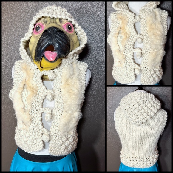 ROMEO & JULIET COUTURE rabbit fur vest!! - Picture 1 of 11